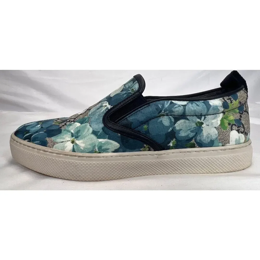 Gucci Supreme Canvas Slip-on US 6 Bloom Flower Print SPB-CA 355693